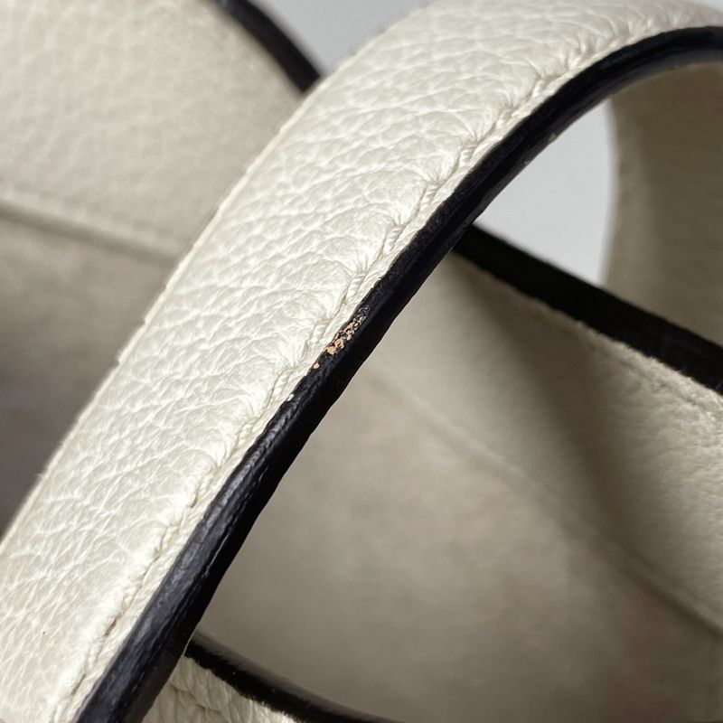 Gucci New Jackie Line Shoulder Bag Leather White
