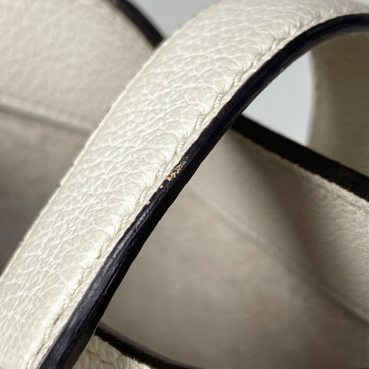 Gucci New Jackie Line Shoulder Bag Leather White