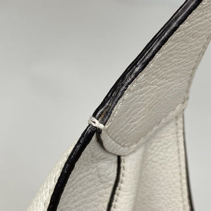 Gucci New Jackie Line Shoulder Bag Leather White