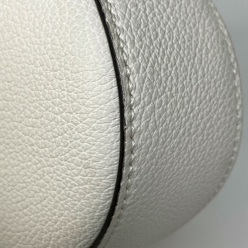 Gucci New Jackie Line Shoulder Bag Leather White