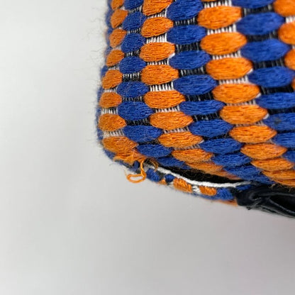 Celine Twisted Cabas Small Shoulder Bag Fabric Orange Blue