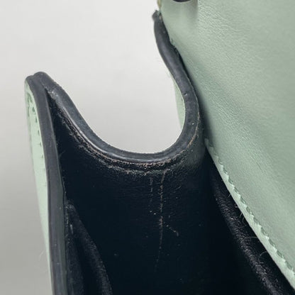 Prada Cahier Clutch Logo 2-Way Shoulder Bag Leather Green