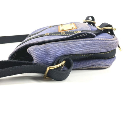 Louis Vuitton Shoulder Bag Besace PM Canvas Blue