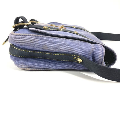 Louis Vuitton Shoulder Bag Besace PM Canvas Blue