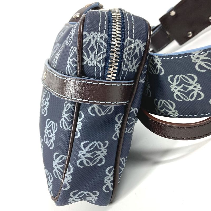 Loewe Belt Bag Anagram Logo Leather Blue