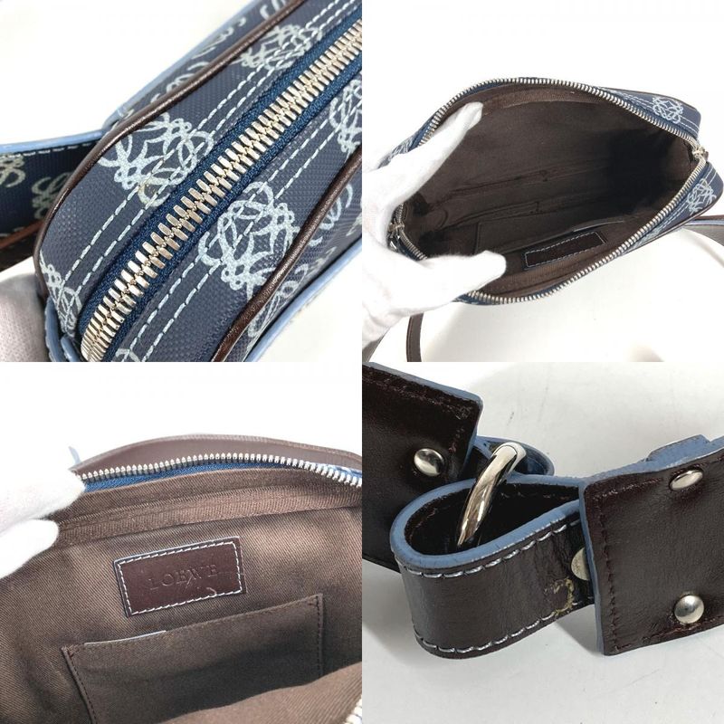 Loewe Belt Bag Anagram Logo Leather Blue