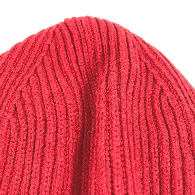 Versace Knit Hat Logo Bicolor Wool Red