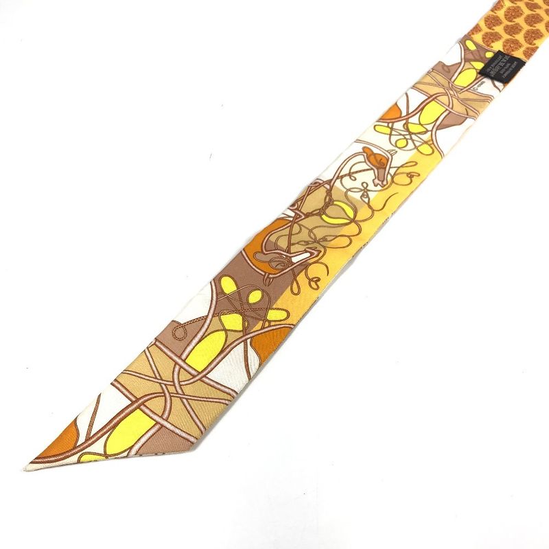 Hermes Scarf Twilly Silk Orange