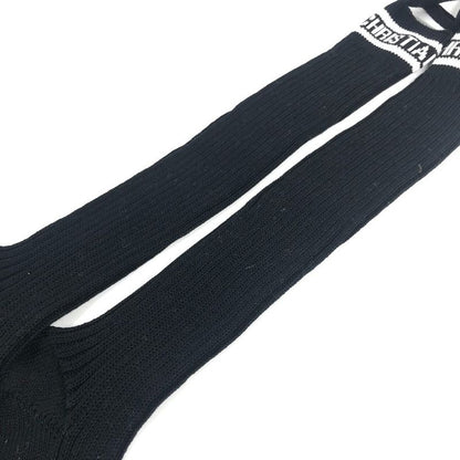 Dior Socks Logo Knee High Cotton Black