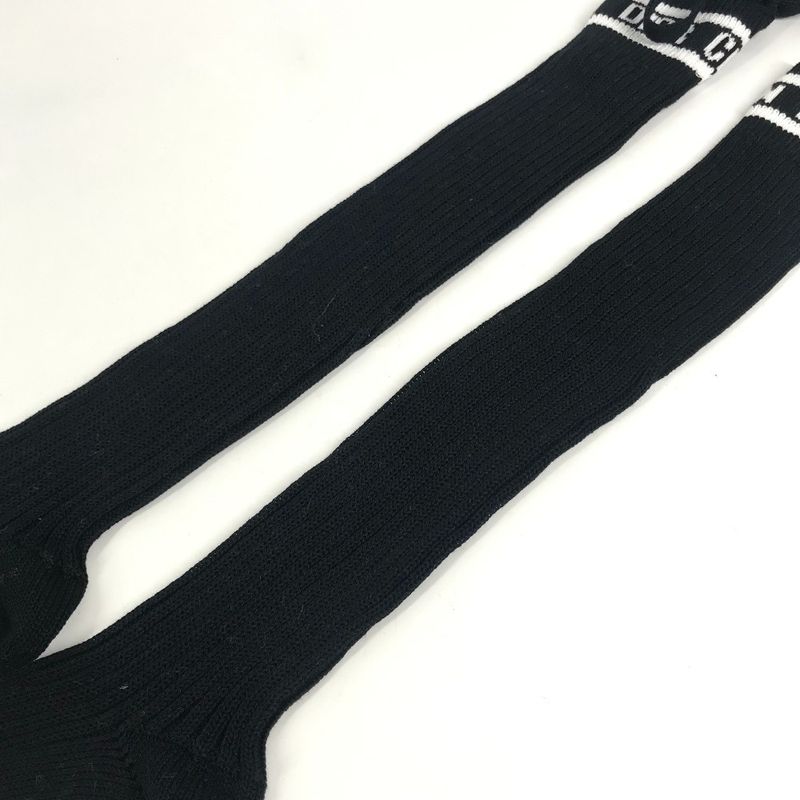 Dior Socks Logo Knee High Cotton Black