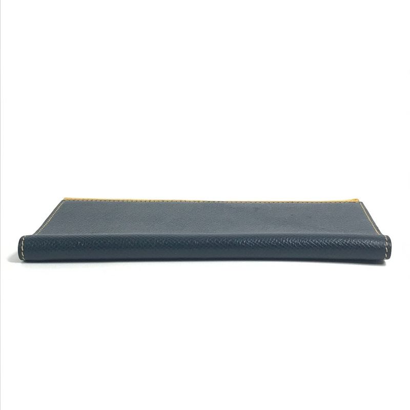 Hermes Notebook Cover Agenda MM PM Leather Navy
