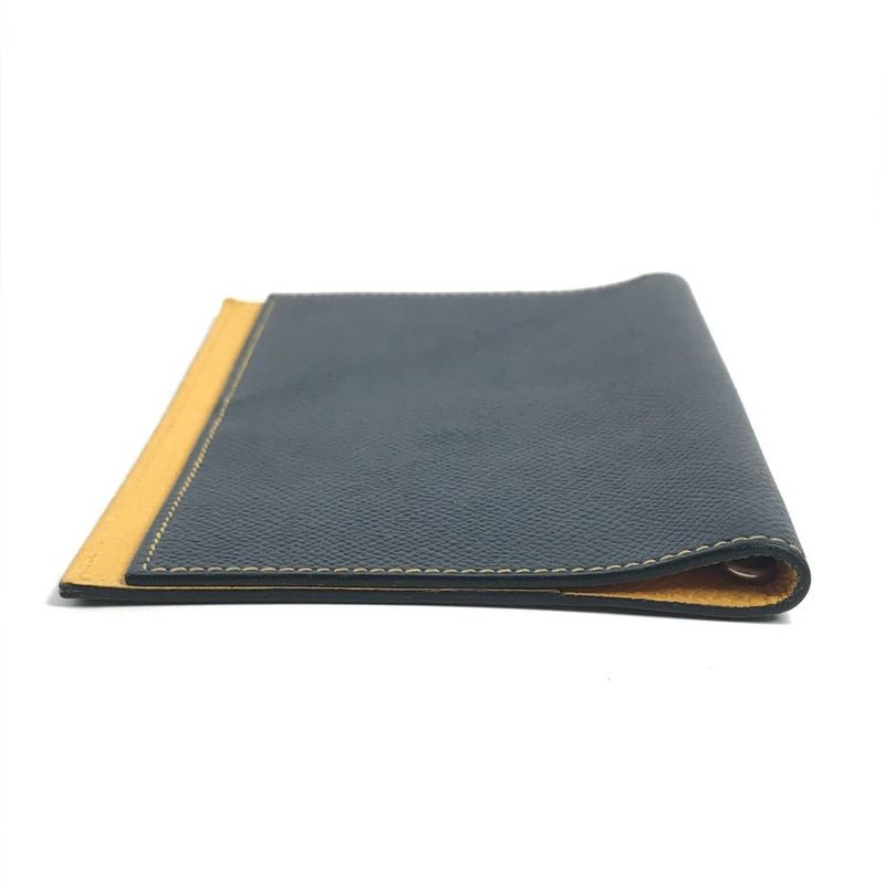 Hermes Notebook Cover Agenda MM PM Leather Navy