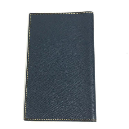 Hermes Notebook Cover Agenda MM PM Leather Navy
