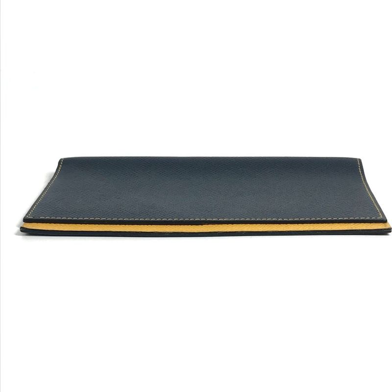 Hermes Notebook Cover Agenda MM PM Leather Navy