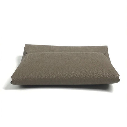 Hermes Coin Case Bastia Chevre Etoupe Gray