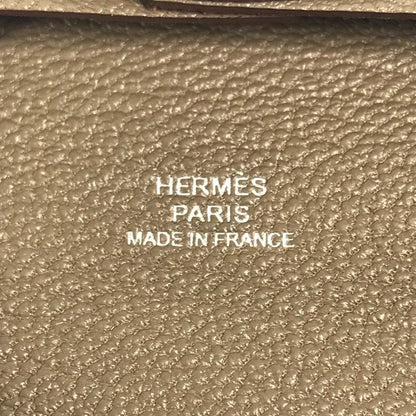 Hermes Coin Case Bastia Chevre Etoupe Gray