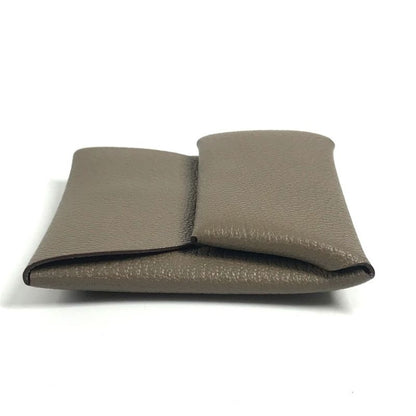 Hermes Coin Case Bastia Chevre Etoupe Gray