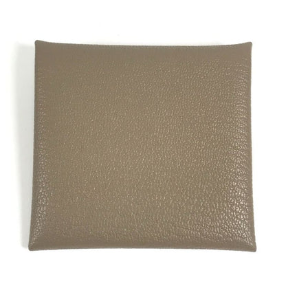 Hermes Coin Case Bastia Chevre Etoupe Gray