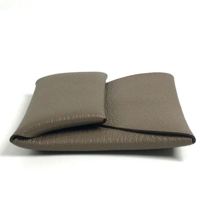 Hermes Coin Case Bastia Chevre Etoupe Gray