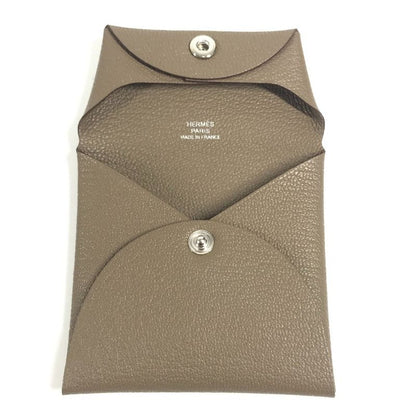 Hermes Coin Case Bastia Chevre Etoupe Gray