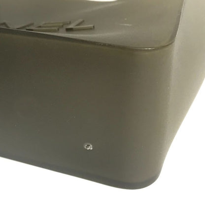 Chanel Shoulder Bag Logo Rubber Gray