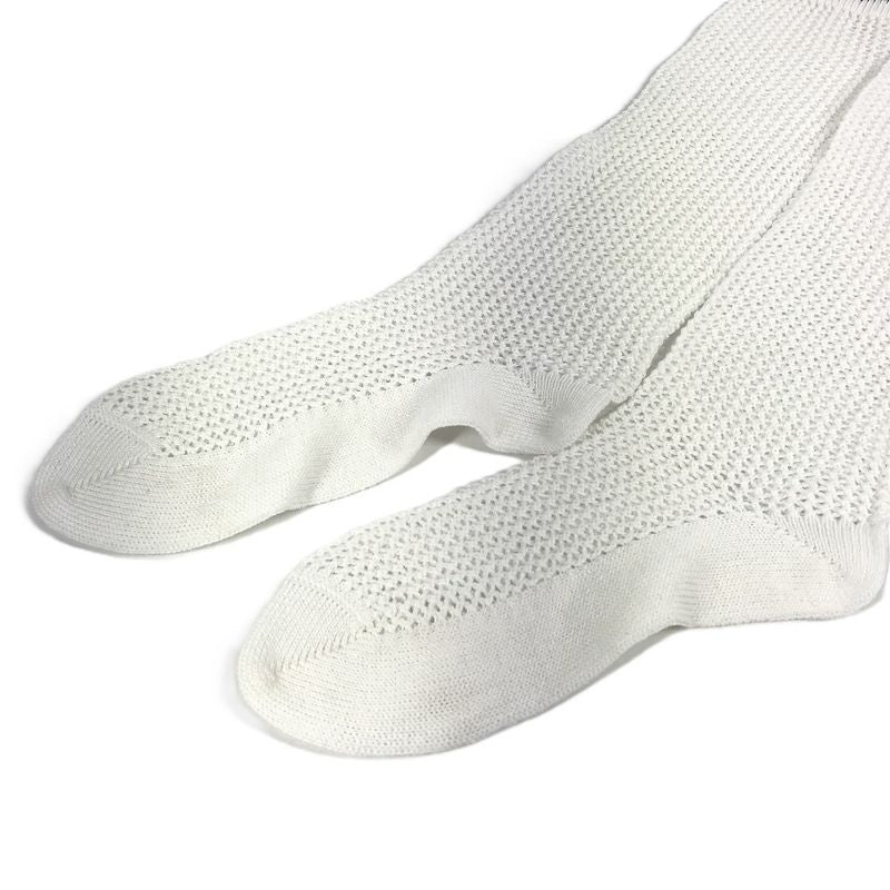 Dior Socks Logo Knee High Cotton White