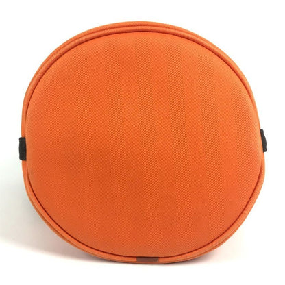 Hermes Shoulder Bag Sac Dopant Sage Bucket Shape Cotton Orange