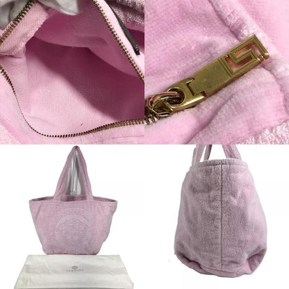 Versace Shoulder Bag Medusa Logo Big Cotton Pink