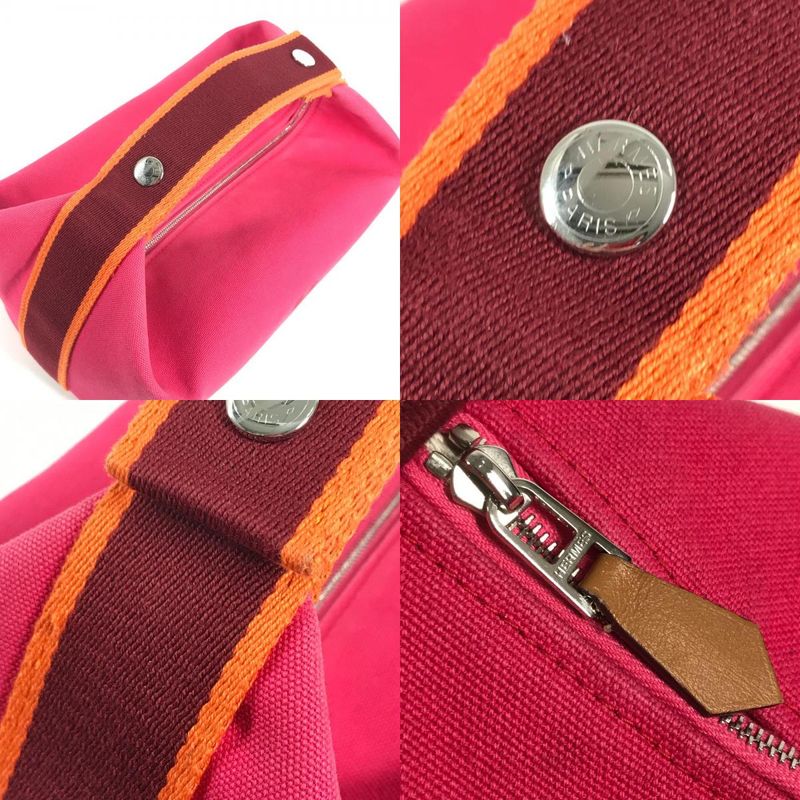 Hermes Handbag Brid-a-brac GM Cotton Hibiscus Pink