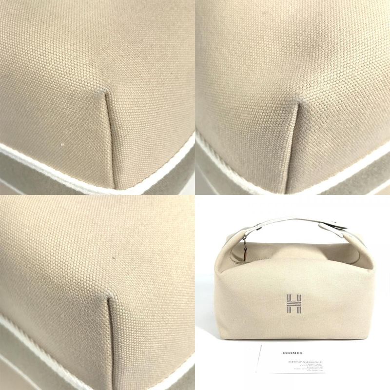 Hermes Handbag Brid-a-brac GM Cotton Beige
