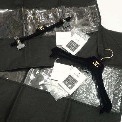 Chanel Tweed Set Mixed 34 Black Silver Skirt Jacket