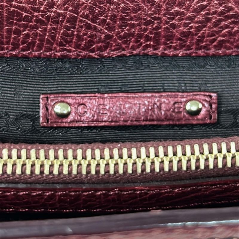 Celine Handbag Red Leather