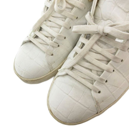 Louis Vuitton Low Cut Sneakers Shoes Leather 38 White
