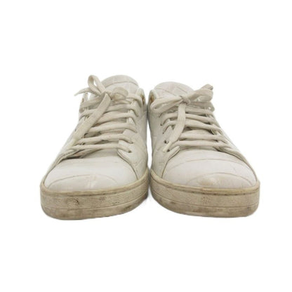 Louis Vuitton Low Cut Sneakers Shoes Leather 38 White
