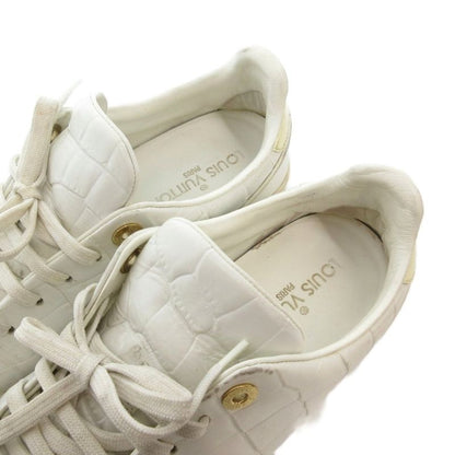 Louis Vuitton Low Cut Sneakers Shoes Leather 38 White