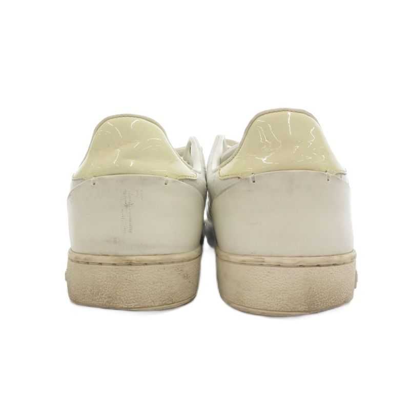 Louis Vuitton Low Cut Sneakers Shoes Leather 38 White