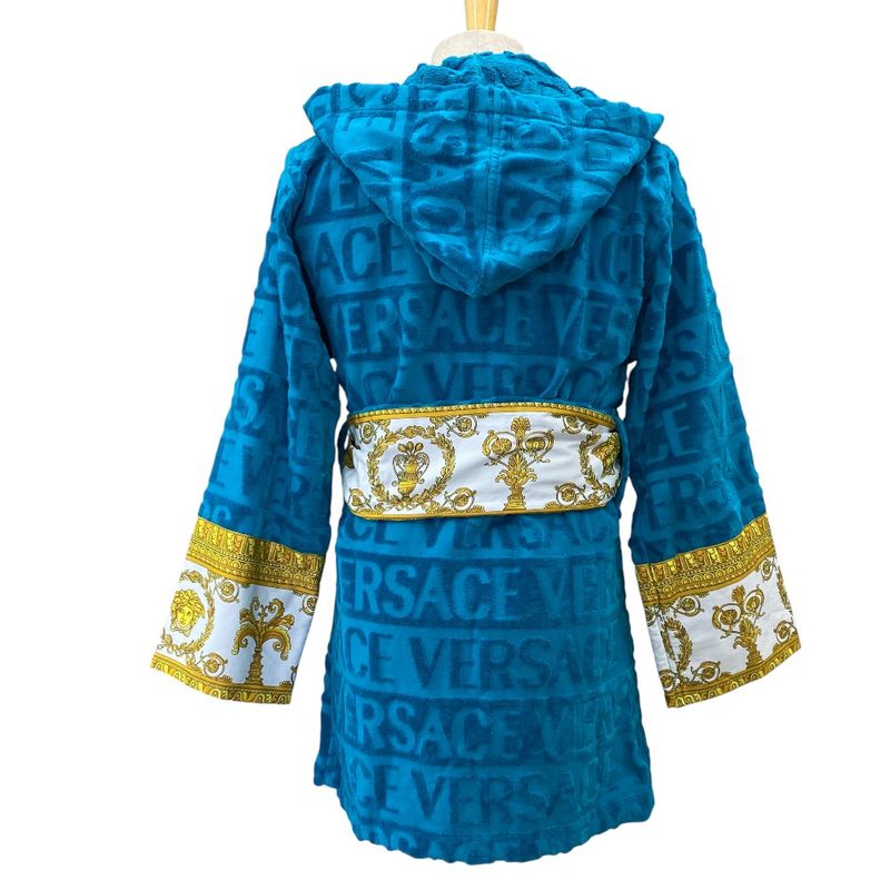 Versace Barocco & Robe Short Cotton Logo All Over Pattern Jacquard