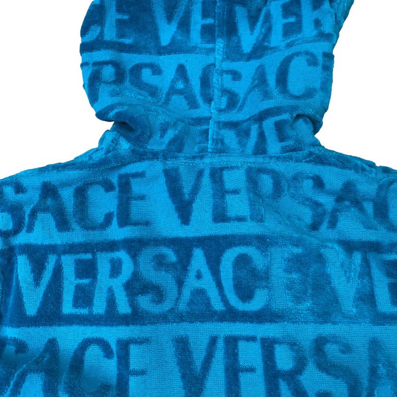 Versace Barocco & Robe Short Cotton Logo All Over Pattern Jacquard