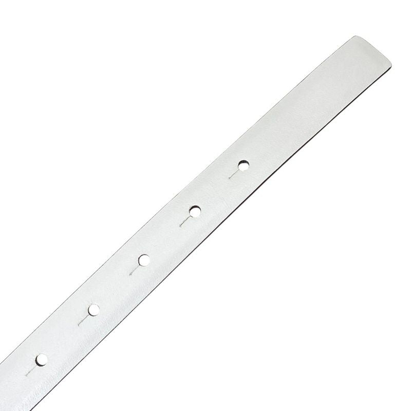 Versace Belt Virtus Barocco Letter Buckle Leather White Gold