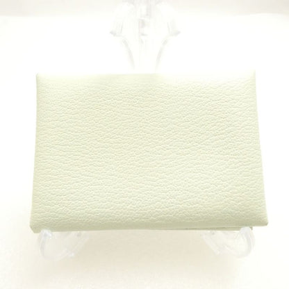 Hermes Calvi Duo Compact Verso Mint Wallet Coin Case Card