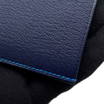 Hermes Card Case Verso Blue Indigo Zelige Blue-indigo Blue-hydra