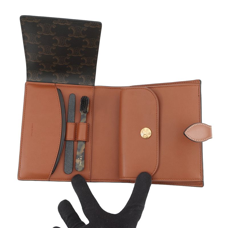 Celine Travel Kit Triomphe Leather