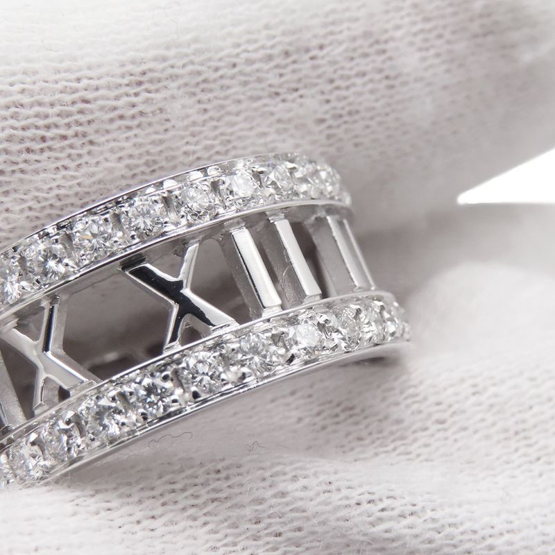 Tiffany & Co. Ring Atlas Open Diamond 18K White Goldwhite Gold