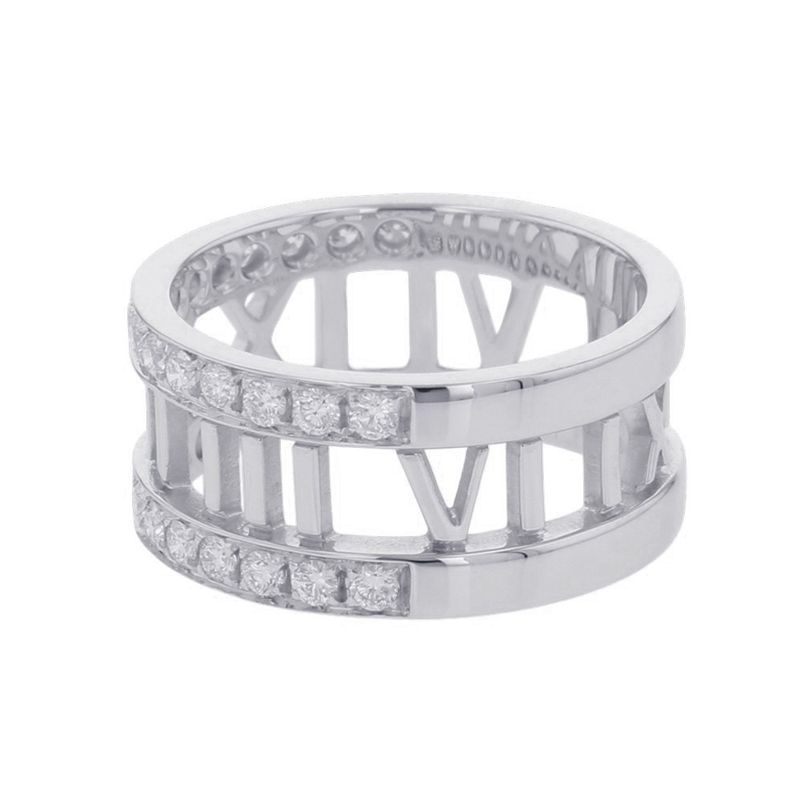 Tiffany & Co. Ring Atlas Open Diamond 18K White Goldwhite Gold