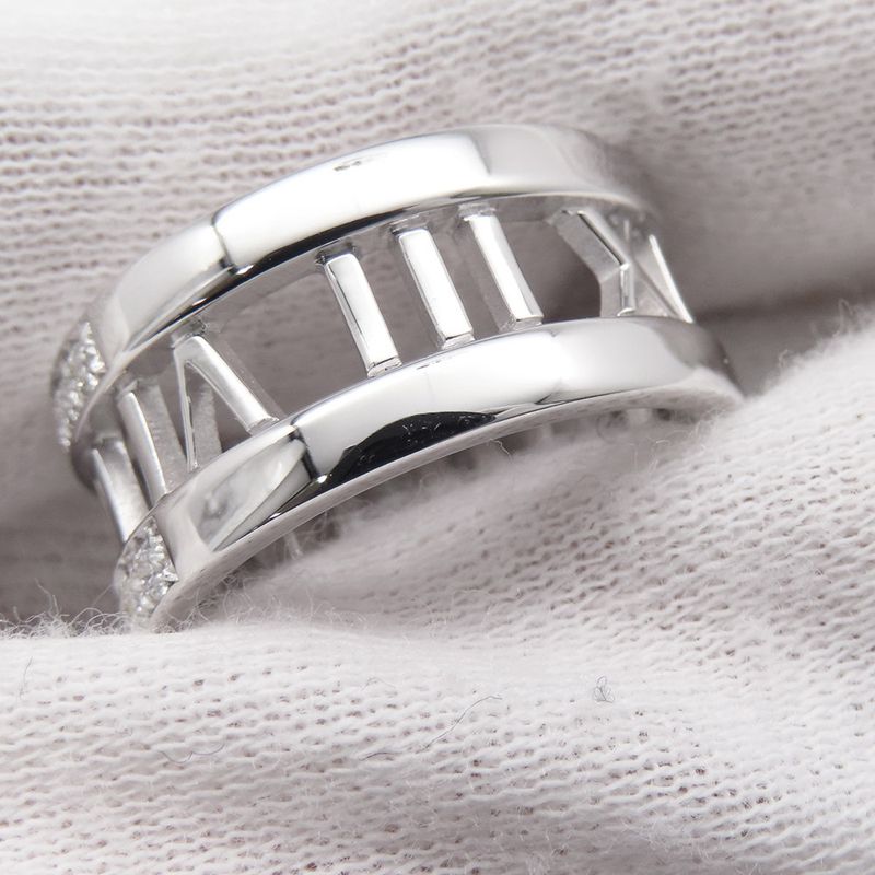 Tiffany & Co. Ring Atlas Open Diamond 18K White Goldwhite Gold
