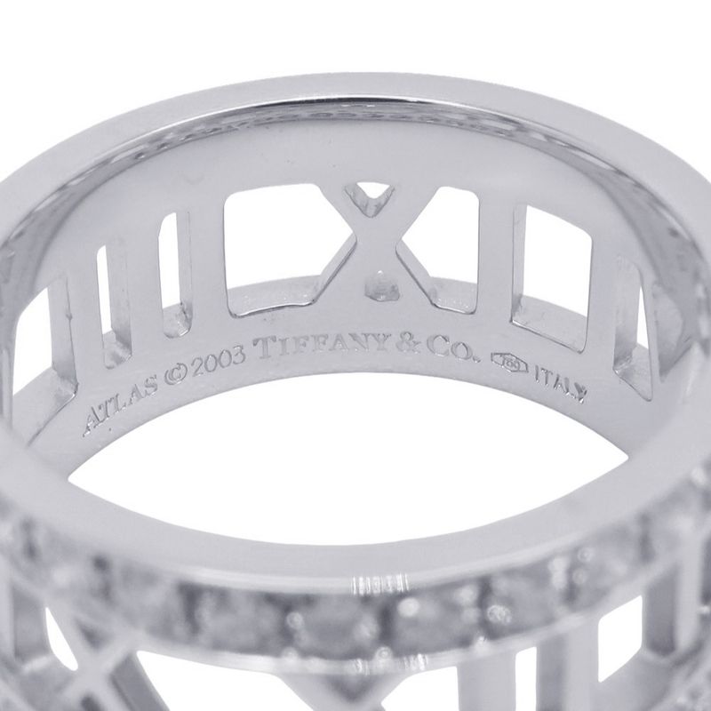Tiffany & Co. Ring Atlas Open Diamond 18K White Goldwhite Gold
