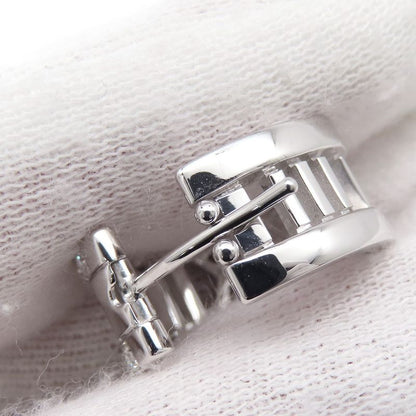 Tiffany & Co. Earrings Atlas Open Diamond 18K White Goldwhite Gold