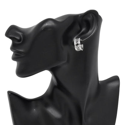 Tiffany & Co. Earrings Atlas Open Diamond 18K White Goldwhite Gold