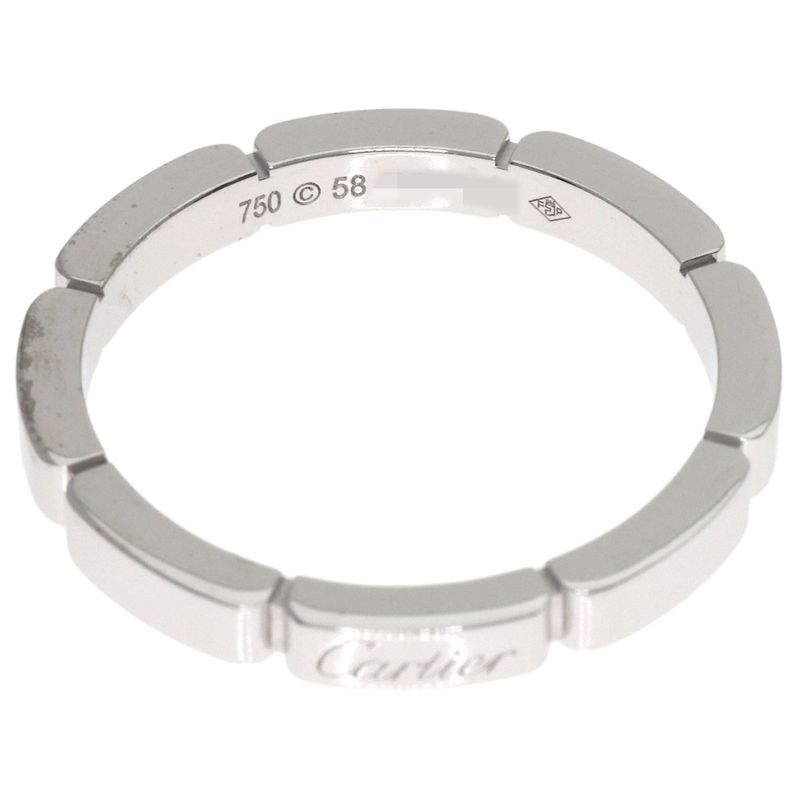 Cartier Maillon Pantel 58 Ring 18K White Gold