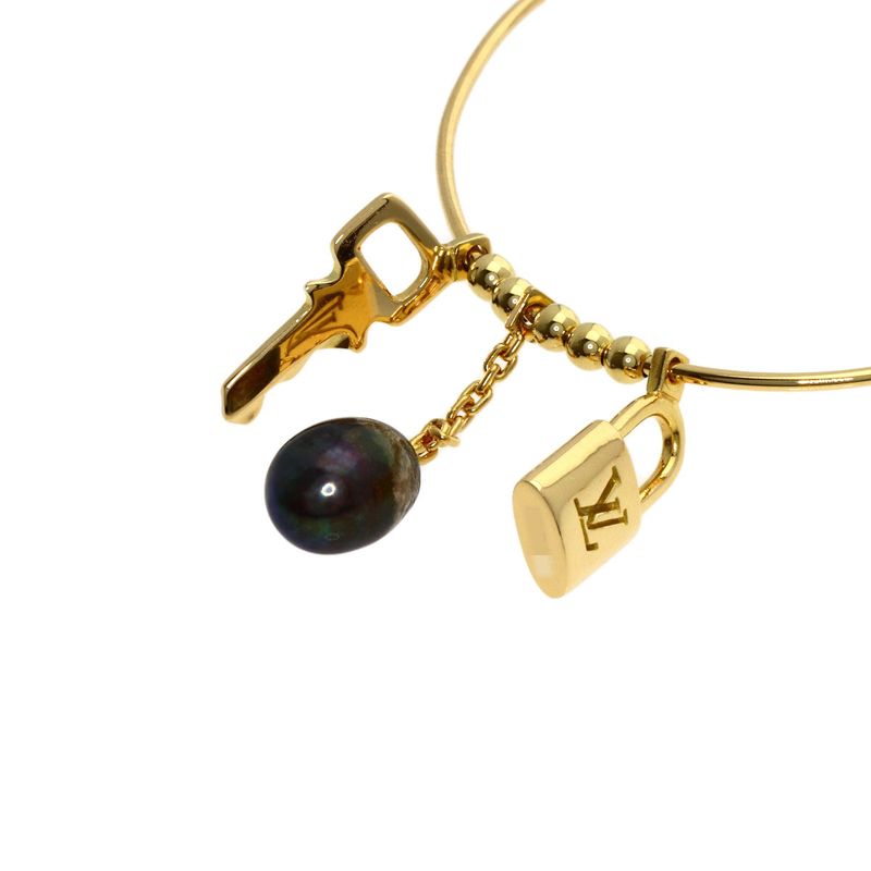 Louis Vuitton Cles Freshwater Pearl Earrings 18K Yellow Gold